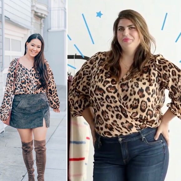 Katie Sturino Tops - Katie Sturino x Stitch Fix Roan Leopard Bodysuit